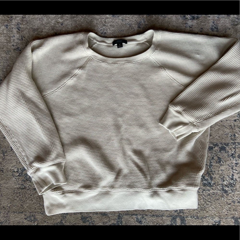 Jcrew waffle sweater